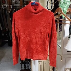 EVIE Vibrant Red Turtle Neck Sweater